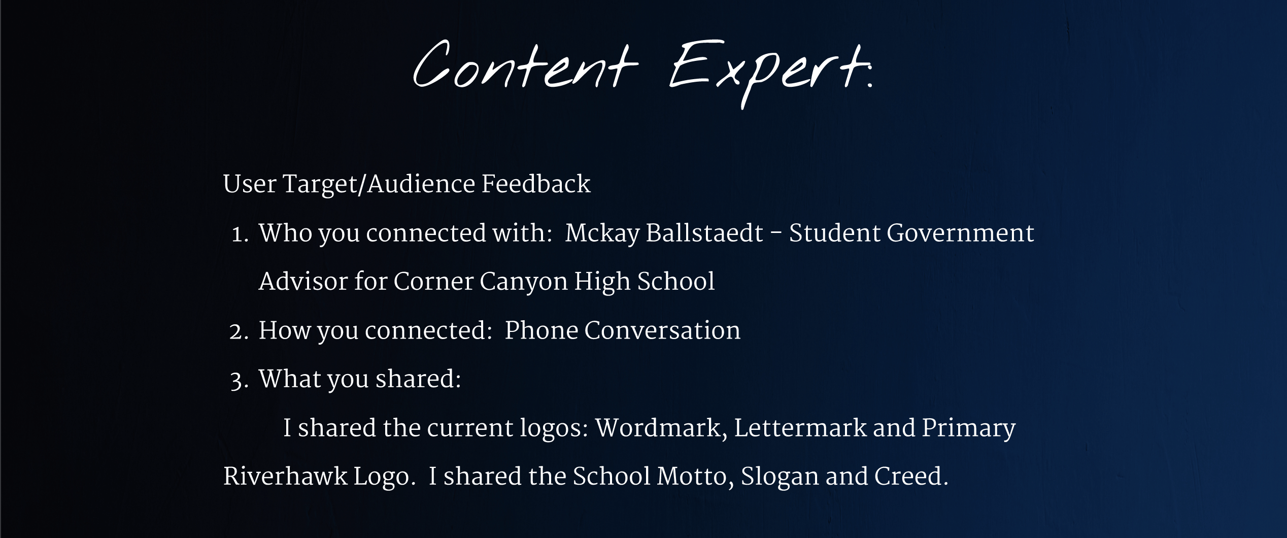 Content Expert